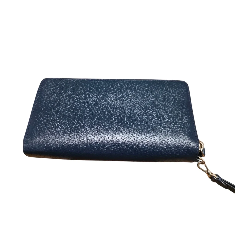 Kate Spade Navy Blue Staci Large Carryall Wristlet Wallet - Picture 2 of 10